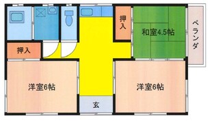 大岩アパートの物件間取画像